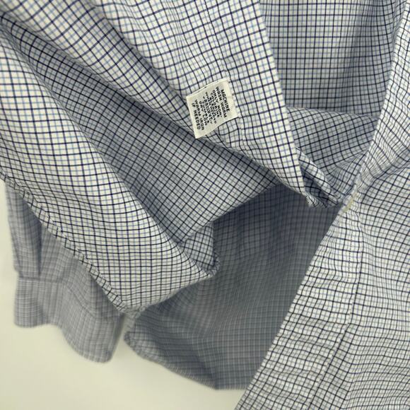 Ralph Lauren Classic Fit Blue Plaid Long Sleeve Button Down Cotton Men’s XL - Picture 4 of 9